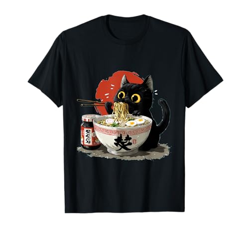 Funny Cat Ramen Graphic tees Women Men Young Girls and Boys T-Shirt Funny Cat Ramen Graphic tees Women Men Young Girls and Boys T-Shirt von Funny Cat Ramen By JESS'S THINGS