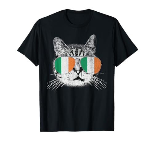 Cat Shirt Ireland Irish Flag Country Retro Men Women Kids T-Shirt Cat Shirt Ireland Irish Flag Country Retro Men Women Kids T-Shirt von Funny Cat Retro National Flag Country Men Women
