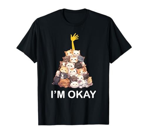 Katzenhemden für Männer/Frauen – Lustige Katzen-Shirts für Katze Papa/Mama T-Shirt Katzenhemden für Männer/Frauen – Lustige Katzen-Shirts für Katze Papa/Mama T-Shirt von Funny Cat Shirts, I'm Okay, Shirts For Cat Lovers