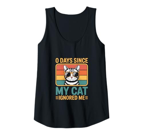 Damen 0 Tage, seit Meine Katze Mich ignoriert hat Cat Lover Tank Top Damen 0 Tage, seit Meine Katze Mich ignoriert hat Cat Lover Tank Top von Funny Cat Shirts For Men Women Gift