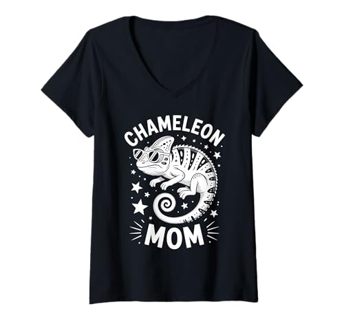 Damen Chamäleon Mom Lustiges Chamäleon T-Shirt mit V-Ausschnitt Damen Chamäleon Mom Lustiges Chamäleon T-Shirt mit V-Ausschnitt von Funny Chameleons Cool Chameleon Design