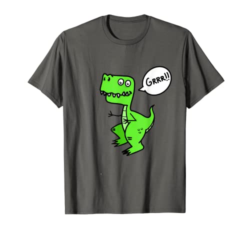 T-Rex Dino Lustiges Grrr Kids Teens Design T-Shirt T-Rex Dino Lustiges Grrr Kids Teens Design T-Shirt von Funny Characters