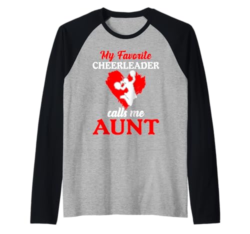 Cheerleader nennt mich Tante Cheer Mama Frauen Cheerleading Raglan Cheerleader nennt mich Tante Cheer Mama Frauen Cheerleading Raglan von Funny Cheerleading Aunt Cheer Aunts Apparel Co.