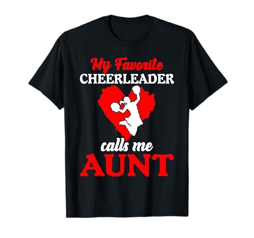 Cheerleader nennt mich Tante Cheer Mama Frauen Cheerleading T-Shirt Cheerleader nennt mich Tante Cheer Mama Frauen Cheerleading T-Shirt von Funny Cheerleading Aunt Cheer Aunts Apparel Co.