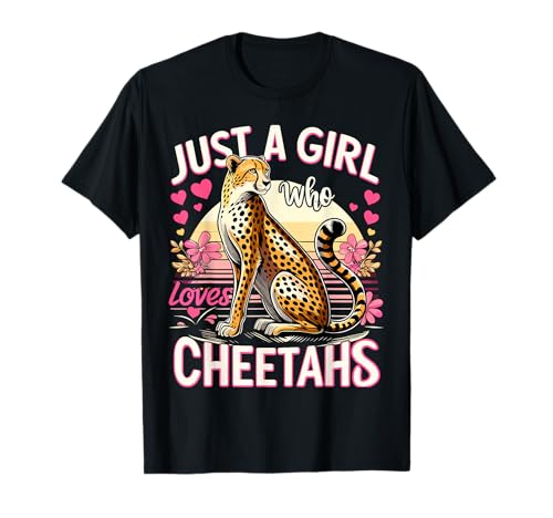 Cheetah Lover Nur ein Mädchen, das Geparden liebt T-Shirt Cheetah Lover Nur ein Mädchen, das Geparden liebt T-Shirt von Funny Cheetah Lover