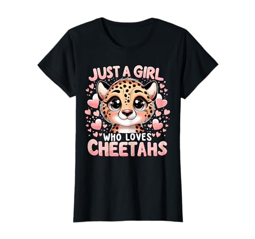 Cheetah Nur EIN Mädchen, das Geparden liebt T-Shirt Cheetah Nur EIN Mädchen, das Geparden liebt T-Shirt von Funny Cheetah Lover