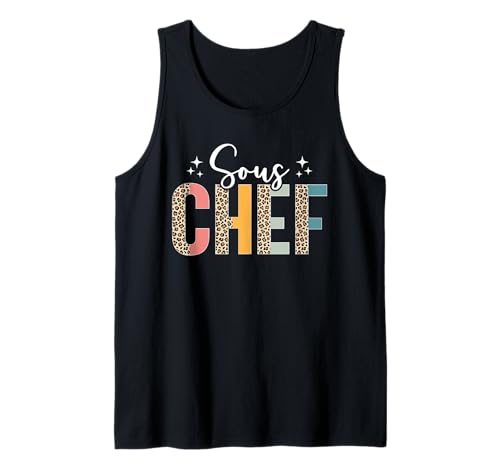 Retro Leopard Chef Sous Chef Design für Damen Herren Köche Tank Top Retro Leopard Chef Sous Chef Design für Damen Herren Köche Tank Top von Funny Chef - Culinary Kitchen Cook Cooking Store