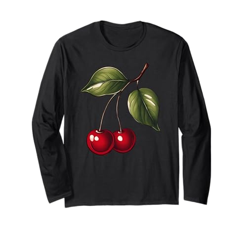 Kirschmotiv für Herren, Damen und Kinder, Kirschmuster, Cherry Lover Langarmshirt Kirschmotiv für Herren, Damen und Kinder, Kirschmuster, Cherry Lover Langarmshirt von Funny Cherry Gifts Fruit Cherry Lovers