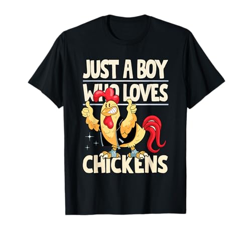 Nur ein Junge, der Chickens Boys Kids Farm Chicken Lover T-Shirt Nur ein Junge, der Chickens Boys Kids Farm Chicken Lover T-Shirt von Funny Chicken Lover Farm Boys Kids Ideas