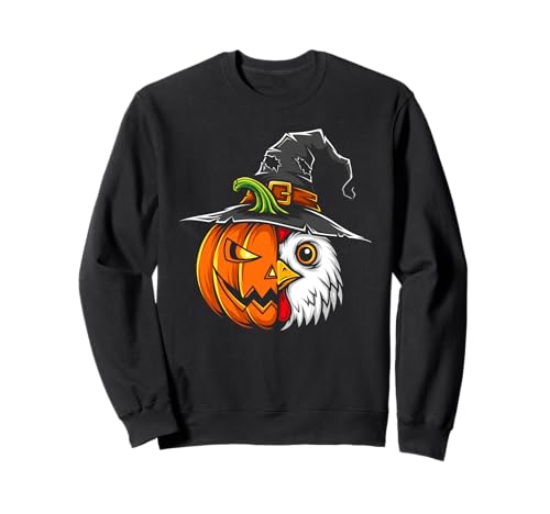 Jack-O-Laterne mit Huhn, Kürbis, Halloween, Kinder, Herren und Damen Sweatshirt von Funny Chicken Lovers Halloween Pumpkin Outfits