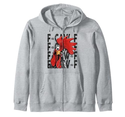F-Caw-F Lustiges Huhn-Humor Hahn-Zitat für Männer und Frauen Kapuzenjacke von Funny Chicken Rooster Meme F-Caw-F Humor