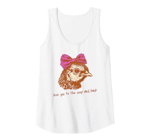 Damen Lustiges Huhn Humor Shirts Love You to The Coop and Back Tank Top Damen Lustiges Huhn Humor Shirts Love You to The Coop and Back Tank Top von Funny Chicken Shirts by Southerngal