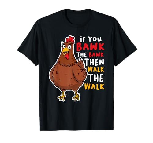 Lustiger Chicken Walk The Walk Herren Damen T-Shirt von Funny Chicken Sweater by CrushRetro