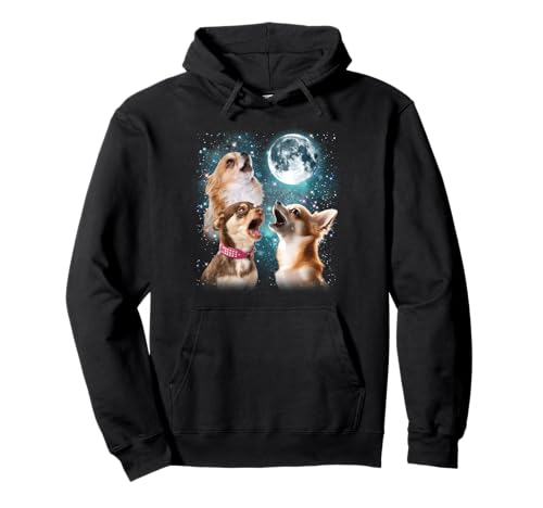 3 Chihuahua Mond Heulen Lustige Chiwawa Geschenke für Männer Frauen Pullover Hoodie von Funny Chihuahua Lover Gifts Graphic Tees