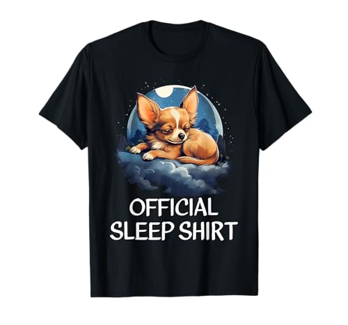 Offizielles Schlafshirt Chihuahua Nachthemd Pyjama Damen Herren T-Shirt Offizielles Schlafshirt Chihuahua Nachthemd Pyjama Damen Herren T-Shirt von Funny Chihuahua Sleepshirt Nightshirt Pajama