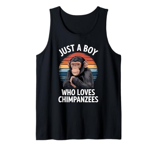 Herren Just A Boy Who Loves Chimpansees Tier Fan Jungen Schimpanse Tank Top Herren Just A Boy Who Loves Chimpansees Tier Fan Jungen Schimpanse Tank Top von Funny Chimpanzee Lover Clothing
