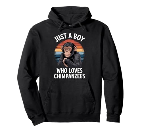 Just A Boy Who Loves Chimpansees Tier Fan Jungen Schimpanse Pullover Hoodie Just A Boy Who Loves Chimpansees Tier Fan Jungen Schimpanse Pullover Hoodie von Funny Chimpanzee Lover Clothing