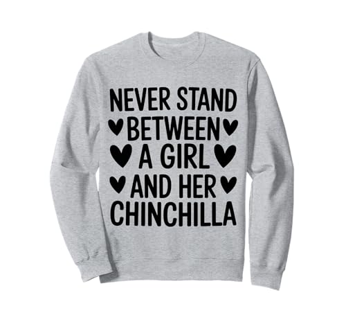 EIN Mädchen und ihre Chinchilla Sweatshirt von Funny Chinchilla Cute Chinchilla Design