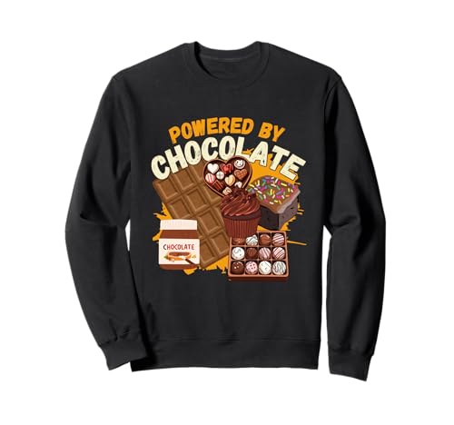 Lustige Schokoladengeschenke Schokoladenliebhaber Pralinen Männer Frauen Sweatshirt von Funny Chocolate Gifts Apparel