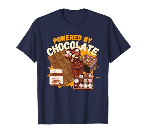 Lustige Schokoladengeschenke Schokoladenliebhaber Pralinen Männer Frauen T-Shirt von Funny Chocolate Gifts Apparel