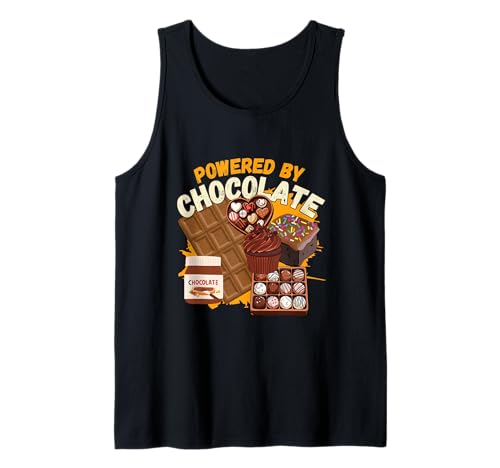 Lustige Schokoladengeschenke Schokoladenliebhaber Pralinen Männer Frauen Tank Top von Funny Chocolate Gifts Apparel