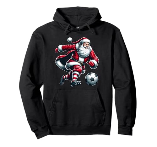 Weihnachtsmann spielt Fußball Sport Weihnachten Frauen Männer Kinder Pullover Hoodie Weihnachtsmann spielt Fußball Sport Weihnachten Frauen Männer Kinder Pullover Hoodie von Funny Christmas Design For Women Men And Kids