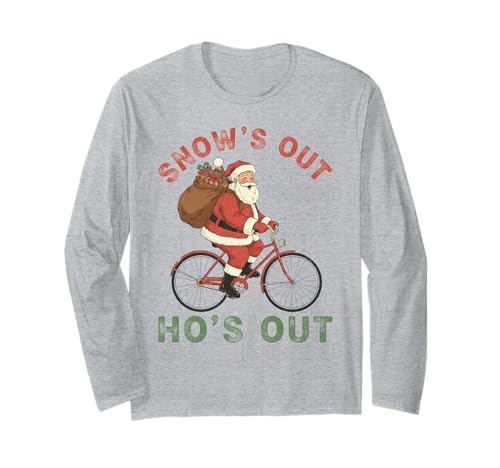 Weihnachtsmann Ho sarkastisch Erwachsene Humor Männer Frauen Kinder Xmas Langarmshirt von Funny Christmas Men Women Apparel Clothes Ideas