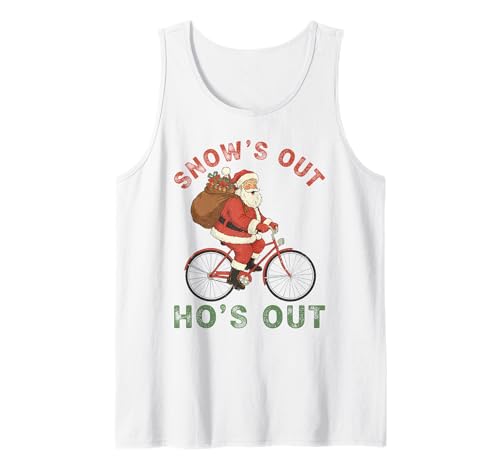 Weihnachtsmann Ho sarkastisch Erwachsene Humor Männer Frauen Kinder Xmas Tank Top von Funny Christmas Men Women Apparel Clothes Ideas