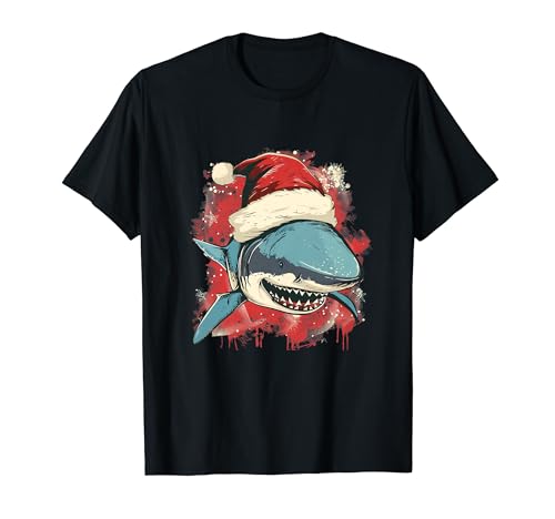 Festlicher Hai für lustige Erwachsene und Kinder T-Shirt Festlicher Hai für lustige Erwachsene und Kinder T-Shirt von Funny Christmas Shark Outfit