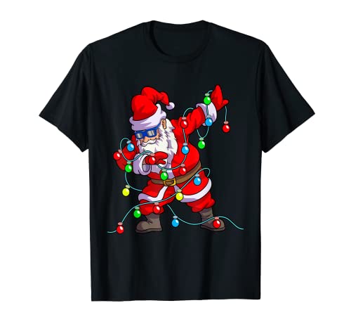 Christmas Dabbing Santa Men Kids Boys Xmas Gifts Tree Lights T-Shirt Christmas Dabbing Santa Men Kids Boys Xmas Gifts Tree Lights T-Shirt von Funny Christmas Shirts Men Boys Santa Dabbing