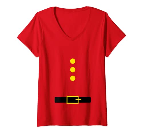 Funny Christmas X-Mas Holiday gifts Damen Elf Zwerg Kostüm T-Shirt mit V-Ausschnitt, Rot, S, Winter, Cartoon, V-Neck, Short Sleeve Funny Christmas X-Mas Holiday gifts Damen Elf Zwerg Kostüm T-Shirt mit V-Ausschnitt, Rot, S, Winter, Cartoon, V-Neck, Short Sleeve von Funny Christmas X-Mas Holiday gifts