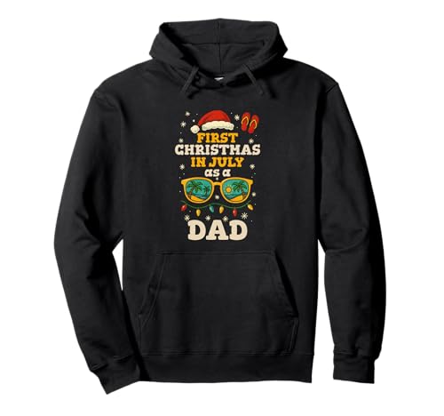 First Christmas In Juli As Dad Summer Family Matching Men Pullover Hoodie First Christmas In Juli As Dad Summer Family Matching Men Pullover Hoodie von Funny Christmas in July Apparel Store