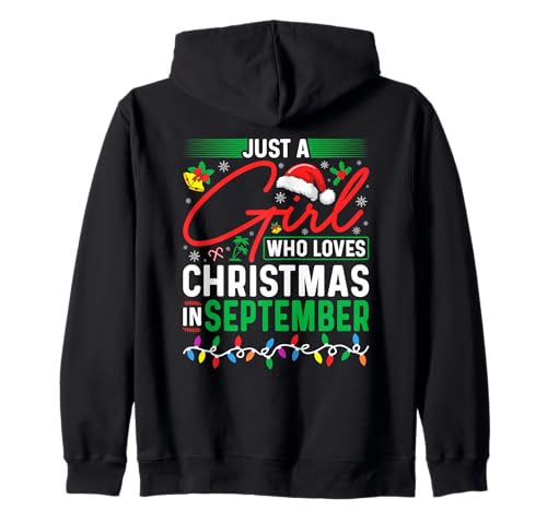 Nur EIN Mädchen, das Weihnachten im September liebt Tropischer Weihnachtsmann Kapuzenjacke Nur EIN Mädchen, das Weihnachten im September liebt Tropischer Weihnachtsmann Kapuzenjacke von Funny Christmas in September Gifts