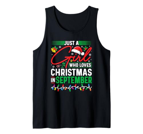 Nur EIN Mädchen, das Weihnachten im September liebt Tropischer Weihnachtsmann Tank Top Nur EIN Mädchen, das Weihnachten im September liebt Tropischer Weihnachtsmann Tank Top von Funny Christmas in September Gifts