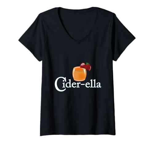 Damen Cider Rella Cider Drinking Girl Geschenk T-Shirt mit V-Ausschnitt Damen Cider Rella Cider Drinking Girl Geschenk T-Shirt mit V-Ausschnitt von Funny Cider Motivs