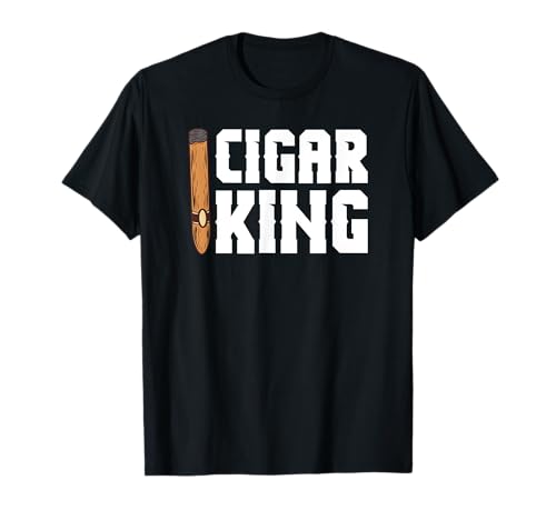 Lustige Zigarrenliebhaber King Grafik für Männer Zigarren Smoker T-Shirt von Funny Cigar Smoker Gifts & Cigar Lover Outfits