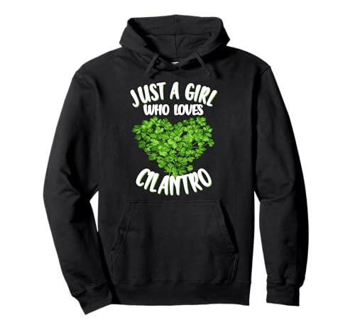 Nur EIN Mädchen, das Koriander liebt Lustiger Korianderliebhaber Pullover Hoodie von Funny Cilantro Lover Designs