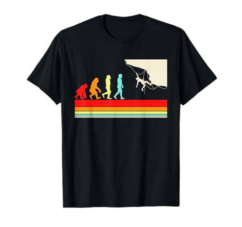 Retro Rock Climbing Evolution Lustiges Kletterdesign für Herren T-Shirt Retro Rock Climbing Evolution Lustiges Kletterdesign für Herren T-Shirt von Funny Climbing Climber Design For Women Men
