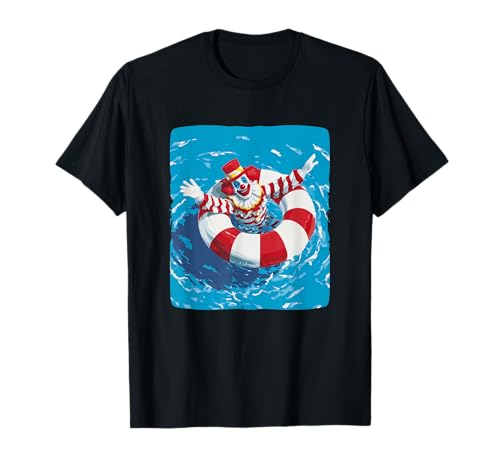 Clown Pool Ring Kostüm für Erwachsene und Kinder T-Shirt von Funny Clown Outfit