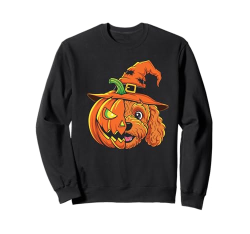 Cockapoo Kürbis Jack O Laterne Halloween Kinder Herren Damen Sweatshirt Cockapoo Kürbis Jack O Laterne Halloween Kinder Herren Damen Sweatshirt von Funny Cockapoo Lovers Halloween Pumpkin Outfits