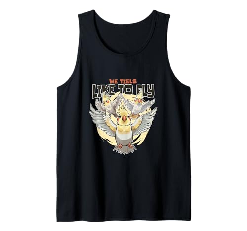 Niedliche Nymphensittichkunst für Männer Frauen Kinder Nymphensittiche Vogell Tank Top von Funny Cockatiel Cockatiel Accessories