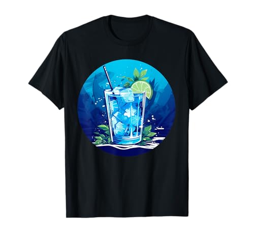 Cooles, klassisches blaues Cocktail-Kostüm für Damen und Herren T-Shirt Cooles, klassisches blaues Cocktail-Kostüm für Damen und Herren T-Shirt von Funny Cocktail Nights