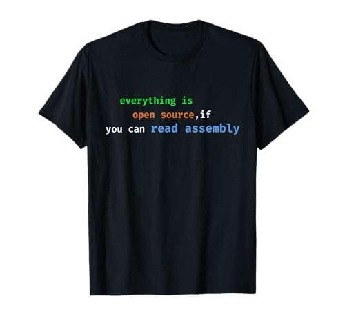 Funny Code Programming Development For Men Women - Unisex T-Shirt - Schwarz - Klein - Kurzarm - Statement-T-Shirt mit Low-Level-Programmierungsthema Funny Code Programming Development For Men Women - Unisex T-Shirt - Schwarz - Klein - Kurzarm - Statement-T-Shirt mit Low-Level-Programmierungsthema von Funny Code Programming Development For Men Women