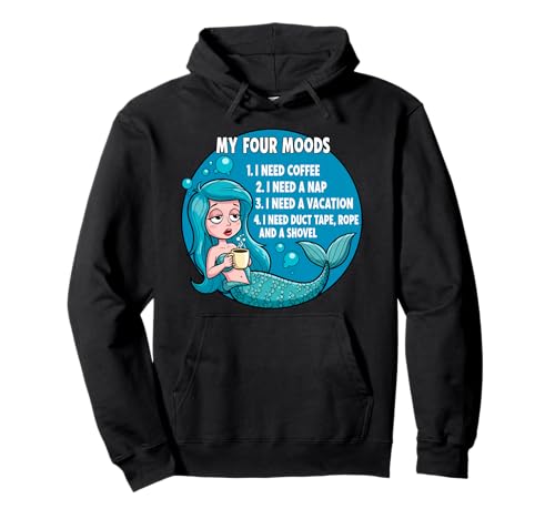 Lustiger Kaffeeliebhaber Nickerchen Urlaub Meerjungfrau Frauen müde Schlaf Pullover Hoodie von Funny Coffee Lover Naps Vacation Mermaid Products