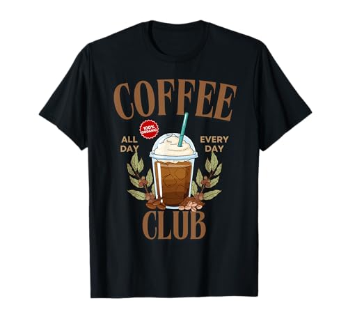 Coffee Club Aesthetic Coffee Lover for Women Vintage T-Shirt von Funny Coffee Lovers