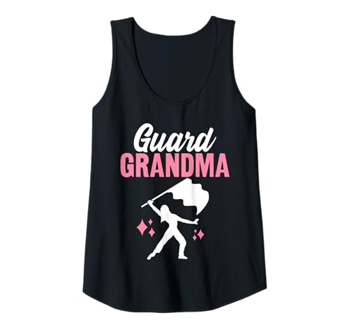 Damen Color Guard Grandma Flag Spinner Marching Band Grandmother Tank Top von Funny Color Guard Shirts for Women Men Kids