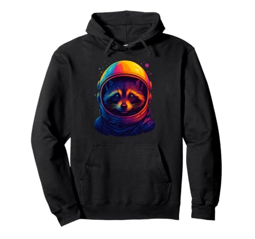 Space Waschbär Bunt Astronaut Weltraum Männer Frauen Kinder Pullover Hoodie Space Waschbär Bunt Astronaut Weltraum Männer Frauen Kinder Pullover Hoodie von Funny Colorful Astronaut Raccoon Animal Apparel