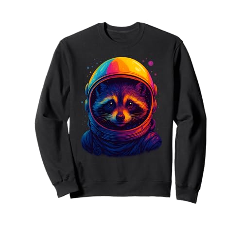 Space Waschbär Bunt Astronaut Weltraum Männer Frauen Kinder Sweatshirt Space Waschbär Bunt Astronaut Weltraum Männer Frauen Kinder Sweatshirt von Funny Colorful Astronaut Raccoon Animal Apparel