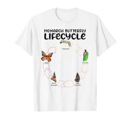 Sarcastic Kids Monarch Butterfly Lebenszyklus-Farben-Set T-Shirt Sarcastic Kids Monarch Butterfly Lebenszyklus-Farben-Set T-Shirt von Funny Colorful Butterfly Lifecycle Apparel Co