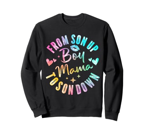 Junge Mama von Sohn auf bis Sonnenuntergang Lustiges Mutter-Sprichwort Sweatshirt Junge Mama von Sohn auf bis Sonnenuntergang Lustiges Mutter-Sprichwort Sweatshirt von Funny Colorful Graphic Moms Mothers Sayings Tee